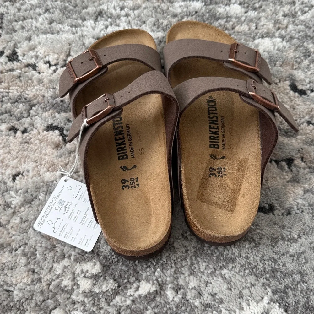 Birkenstock Tan Double Buckle Sandals - Picture 2 of 4